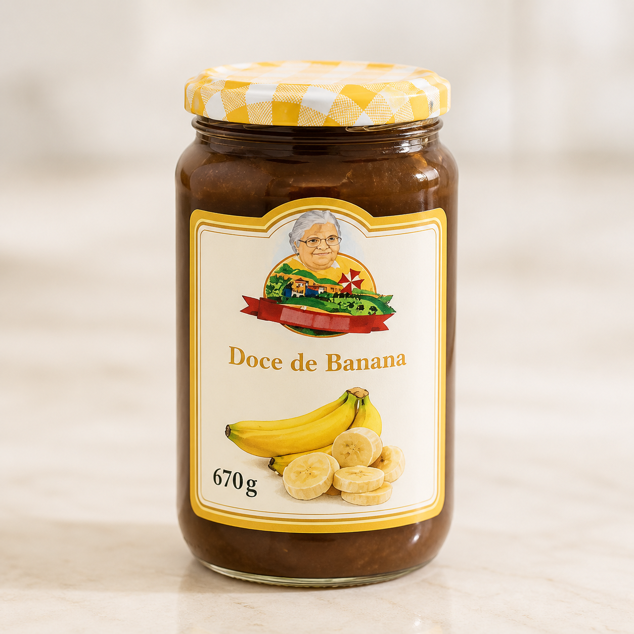 Pote de doce de banana